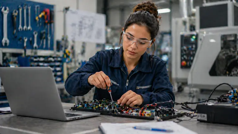 Técnica a montar uma placa eletrónica